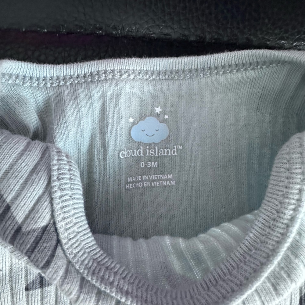 Cloud Island Gray Starry Baby Set - Picture 2 of 2